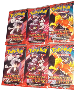POKEMON SCARLET & VIOLET LOT (6) BOOSTER PACKS DESTINED RIVALS NISP - Image 3