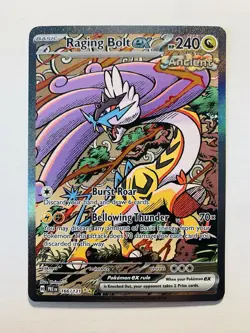 Pokemon Prismatic Evolutions Raging Bolt Ex SIR 166/131 MINT Fresh Pull - Image 1