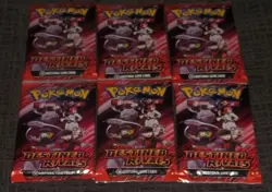 POKEMON SCARLET & VIOLET LOT (6) BOOSTER PACKS DESTINED RIVALS NISP - Image 1