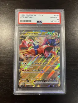 2024 Pokemon Koraidon Ex 120/162 Temporal Forces TEF PSA 10 GEM MINT - Image 1