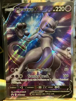 Pokemon TCG Mewtwo V SWSH229 Black Star Promo Ultra Rare! NM Condition! - Image 2