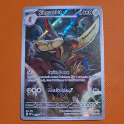Pokemon TCG: Kingambit 130 SVP Black Star Promo Illustration Rare NM - Image 1
