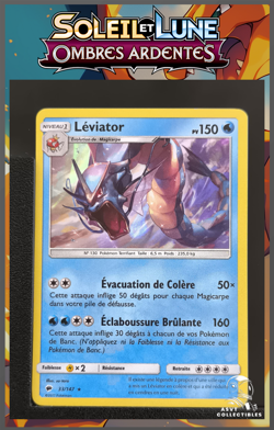 Carte Pokemon Leviator 33/147 Holo SL3 Ombres Ardentes FR - Image 1