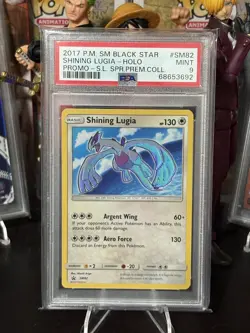 Pokemon Shining Lugia SM82 Promo Holo Black Star NM-MINT PSA 9 - Image 1