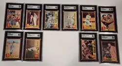 Babe Ruth 1962 Topps Special SET of 10 Cards ALL SGC Graded upto 6 139 138 142 - Image 1