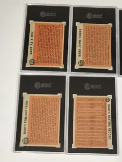 Babe Ruth 1962 Topps Special SET of 10 Cards ALL SGC Graded upto 6 139 138 142 - Image 5