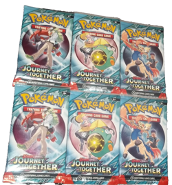 POKEMON SCARLET & VIOLET LOT (6) BOOSTER PACKS JOURNEY TOGETHER NISP - Image 3