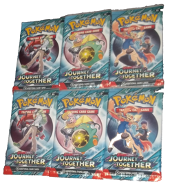 POKEMON SCARLET & VIOLET LOT (6) BOOSTER PACKS JOURNEY TOGETHER NISP - Image 4