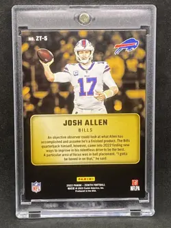 JOSH ALLEN RARE GOLD HOLO FOIL PANINI SP INVESTMENT CARD BILLS MVP - Image 2