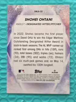 2023 Topps Series 2 - Stars of Mlb Shohei Ohtani #SMLB-33 - Image 3