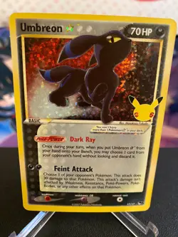 Umbreon Gold Star 17/17 Celebrations 25th Classic Collection Pokemon TCG - Image 1