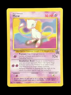 Pokemon TCG Mew Black Star Promo #8 Vintage 1999-2000 WOTC - Image 1