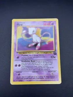 Pokemon TCG Mew 8 Black Star Promo Non-Holo Card 1999-2000 - Image 1