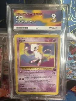 Pokemon TCG Mew #8 Black Star Promo 2000 Ace Mint 9 (Premium Ace Label) English - Image 1