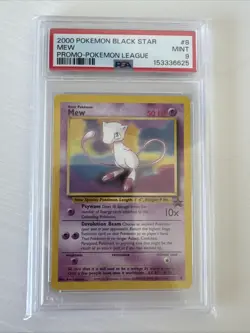 Pokemon TCG Mew 8 Black Star Promo WOTC 2000 PSA 9 MINT - Image 1