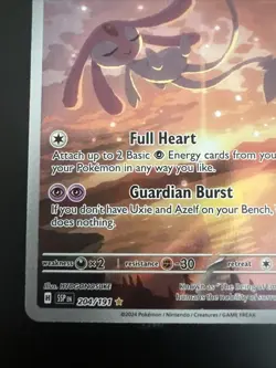 Pokemon TCG Mesprit Illustration Rare Card 204/191 Sv08: Surging Sparks - Image 3