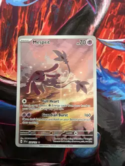 Pokemon TCG Mesprit 204/191 Illustration Rare Holo Sv08: Surging Sparks NM - Image 2