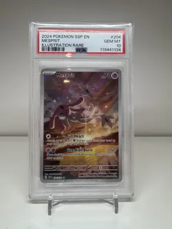Mesprit 204/191 IR Illustration Rare Pokemon TCG Surging Sparks PSA 10 - Image 1