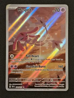 Pokemon TCG Mesprit Illustration Rare Card S&V Surging Sparks 204/191 - Image 1