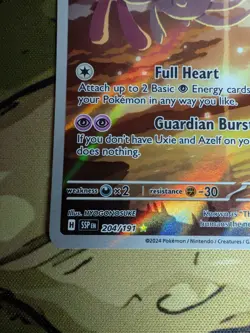 Pokemon TCG Mesprit Card 204/191 Surging Sparks Illustration, Rare - Image 3