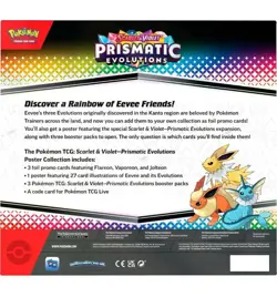 Pokemon TCG Prismatic Evolutions Poster Collection 3 Booster Packs Bundle Sealed - Image 5