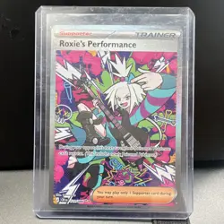 Roxie's Performance SIR 121/086 Chaos Rising Pokemon Card Fresh Pull- NM - Image 1