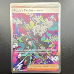 Roxie's Performance SIR 121/086 Chaos Rising Pokemon Card Fresh Pull- NM - Image 2