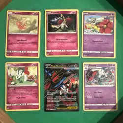 Pokemon Flabebe Floette Evolution Lot Mega Floette ex 6 Cards NM Fun! - Image 1