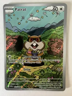Patrat 152/086 WHT EN Illustration Rare Full Art Scarlet Violet Pokemon Card NM - Image 1