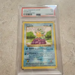 PSA 1 Squirtle Shadowless 1999 Base Set #63 Pokemon Base Set WoTC Good Unlimited - Image 1