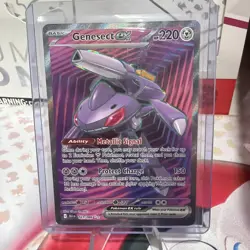 Pokemon Genesect EX TCG Card 161/086 Black Bolt Ultra Rare Full Art - Image 1
