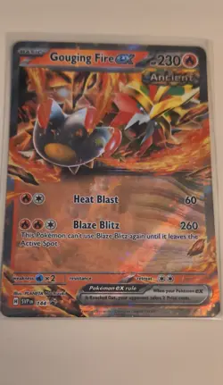 Gouging Fire ex 144 Scarlet Violet Black Star Promo Holo Pokemon Card - Image 1
