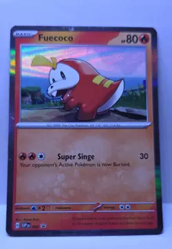 Fuecoco 002 Sv: Scarlet & Violet Promo Cards Holo See Description - Image 1