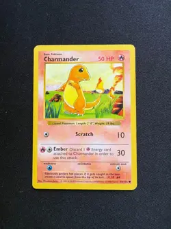 Charmander Shadowless - 46/102 - Common - Base Set - Pokemon Card Mp - Image 1