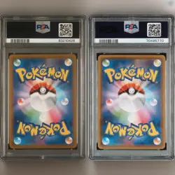 PSA 10 Cards Espeon V FA #080 & Leafeon V #002 Pokemon Japanese Eevee Heroes set - Image 2