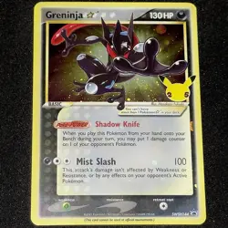 Major HOLO BLEED Greninja SWSH144 Gold Star Card Error + BIG SWIRL Promo Set NM+ - Image 1