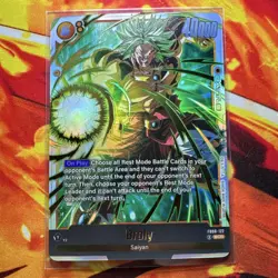 Bandai Dragon Ball Super Card Game Broly FB08-122 SCR Foil Battle Card NM - Image 3