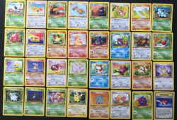 Complete 1st Edition Uncommon & Common cards Pokemon JUNGLE Set WOTC Vintage - Image 1
