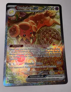 Pokemon Cards Dachsbun Ex Stellar Crown S&V SIR Ultra Rare 169/159 - Image 3
