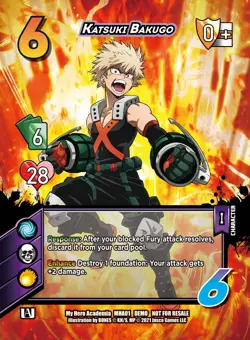 My Hero Academia Collectible Card Game Izuku Midoriya vs. Katsuki Two Player ... - Image 4