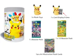 Pokemon TCG Chinese SC Nuzzle Cheeks Plush Toy Card Display Gift Box 1 Full case - Image 4