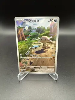 102 Paldean Wooper Illustration Rare Pokemon Phantasmal Flames English IR - Image 1