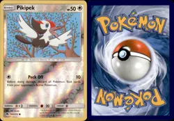 Pikipek 163/214 Pokemon TCG Lost Thunder Reverse Holo Common NM - Image 1