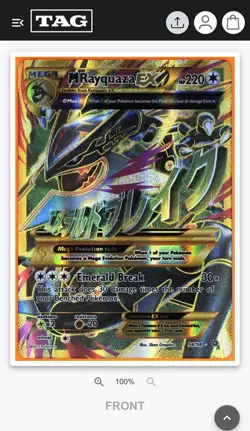 Pokemon M Rayquaza EX XY Ancient Origins TAG 10 (976) #1 Graded Full Art 98 PSA - Image 5