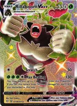 Pokemon TCG Rillaboom V SV105/SV122 Shiny Vault Full Art Shining Fates NM - Image 1
