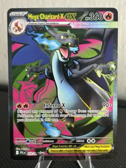 Mega Charizard X Ex #109 Pokemon Phantasmal Flames - Image 1