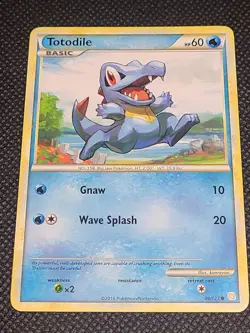 Totodile Pokemon TCG HeartGold SoulSilver #86/123 - Image 1
