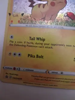 Pokemon TCG Holo Pikachu LP Celebrations Promo Swsh039 - Image 2