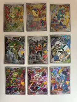 Pokemon First Partner Series 2 Complete Full Set of 9 illustration SHIPS NOW! - Image 1