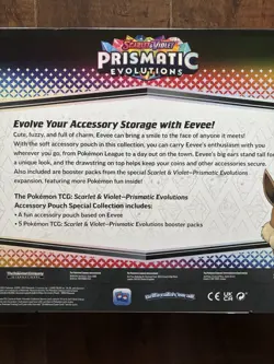 ✅ Pokemon Prismatic Evolutions EEVEE Accessory Pouch Special Collection SEALED - Image 3